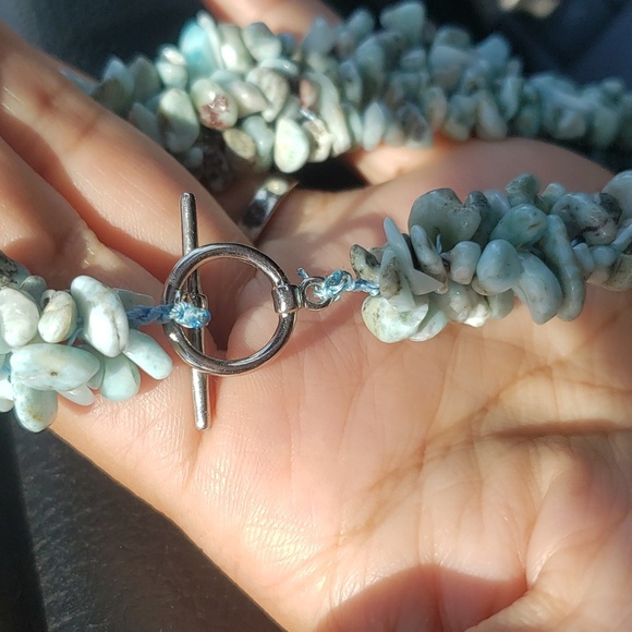 Mega Amazonite Natural Stone Necklace - Picture 3 of 3